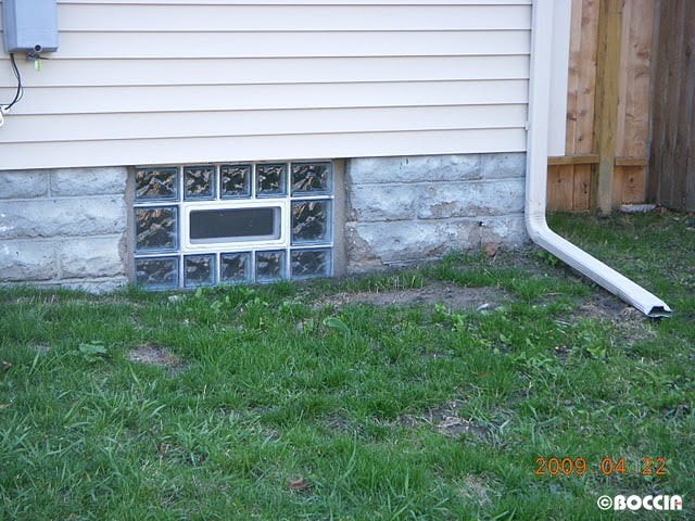GLASS BLOCK BASEMENT WINDOW SYSTEM