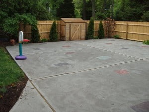 Patio concrete