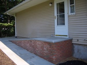 Ramp bluestone brick