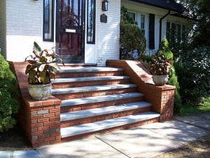 Stoop brick bluestone