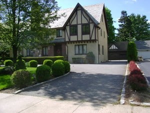 Stucco coating driveway BBcurb