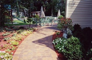 Walkway patio brick